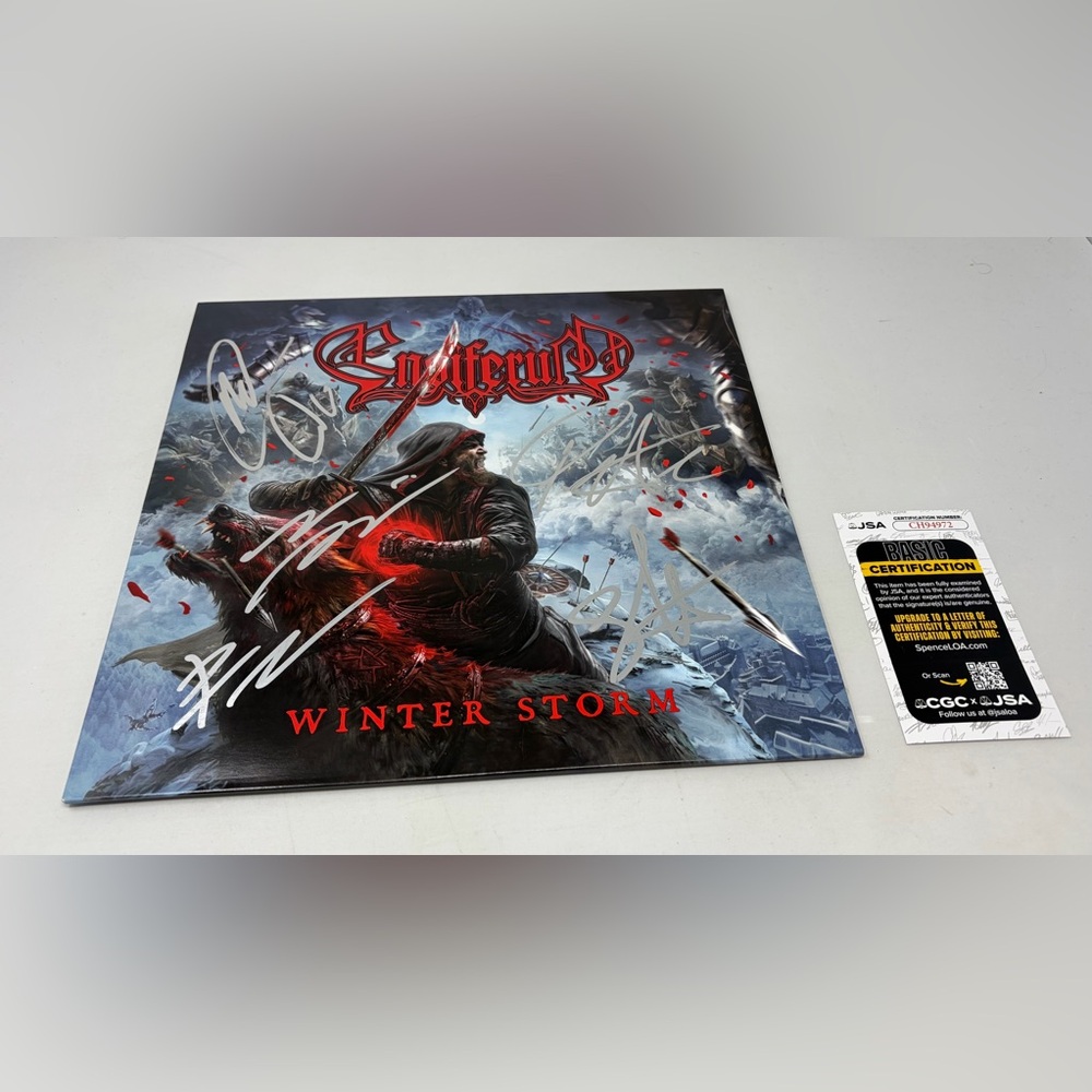 Ensiferum signed Winter Storm Album JSA COA